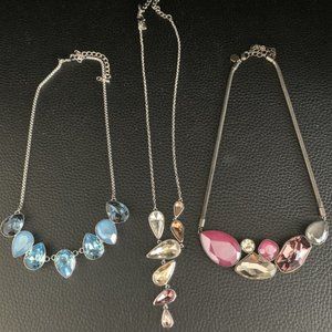 Touchstone Crystal by Swarovski Retired 3 Piece Necklace Set - AS NEW
